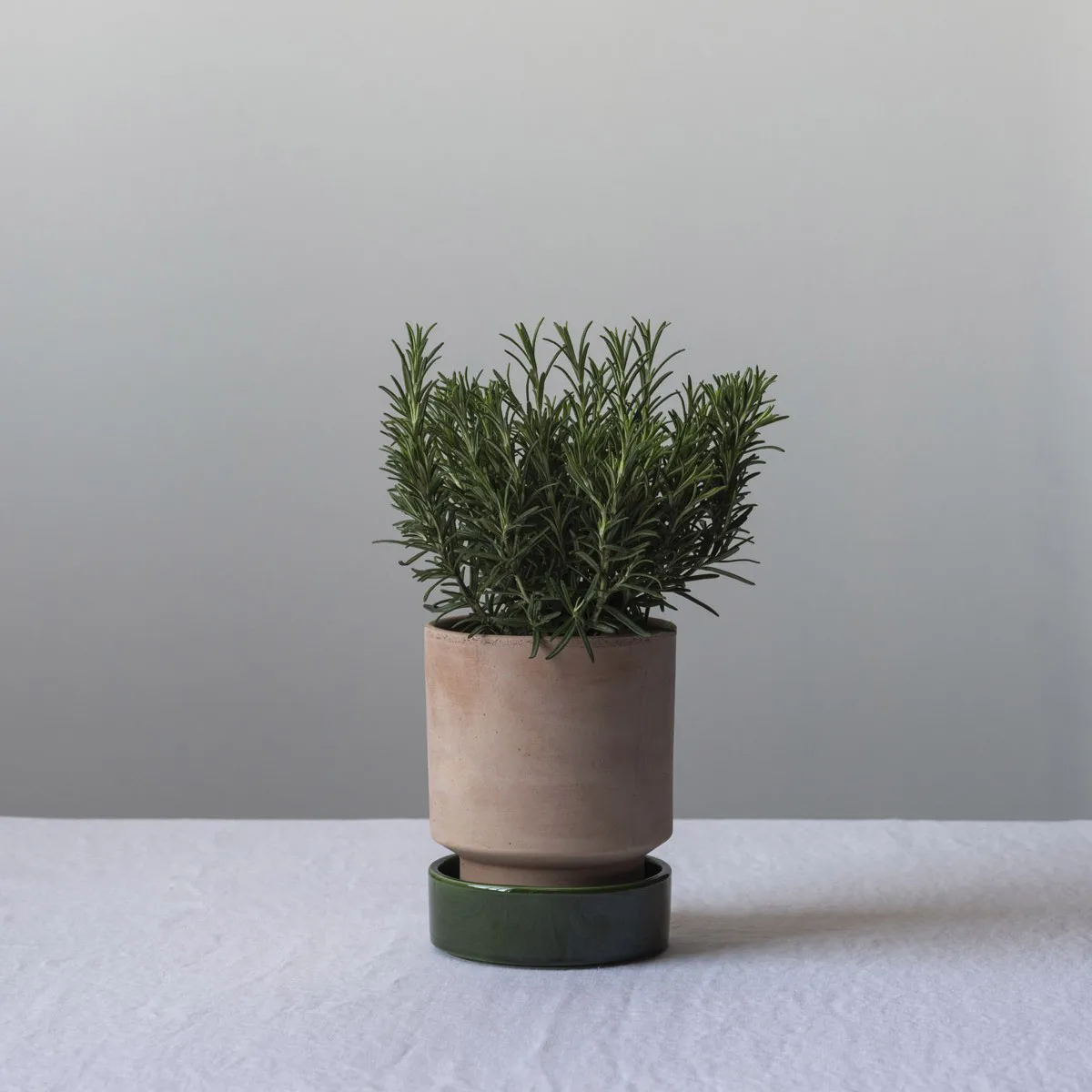 Hoff vaso, Ø14 cm, Raw Rosa-Emerald Green (rosa-verde) Bergs Potter