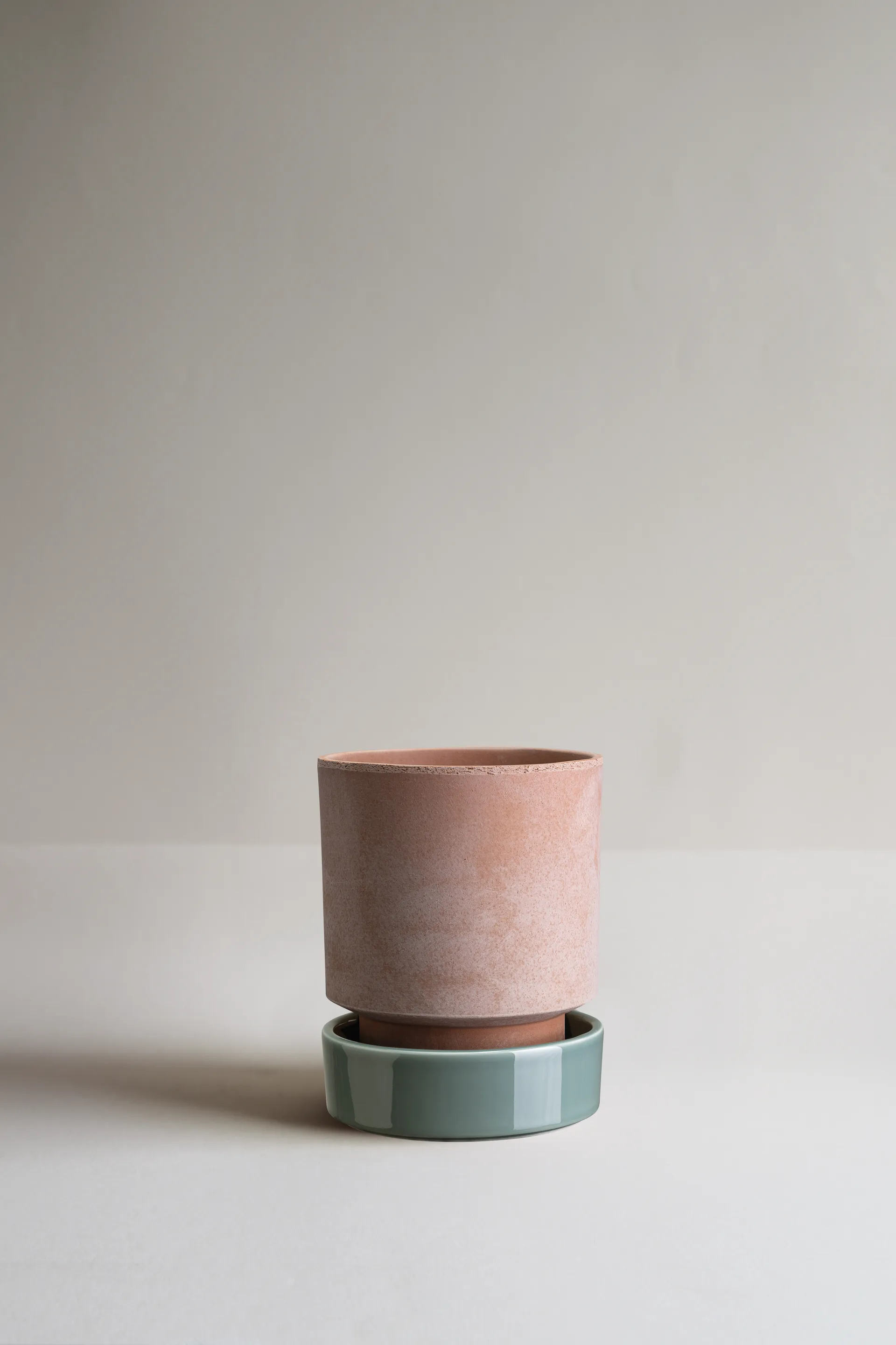 Hoff vaso, Ø14 cm, Raw Rosa-Misty Blue Bergs Potter