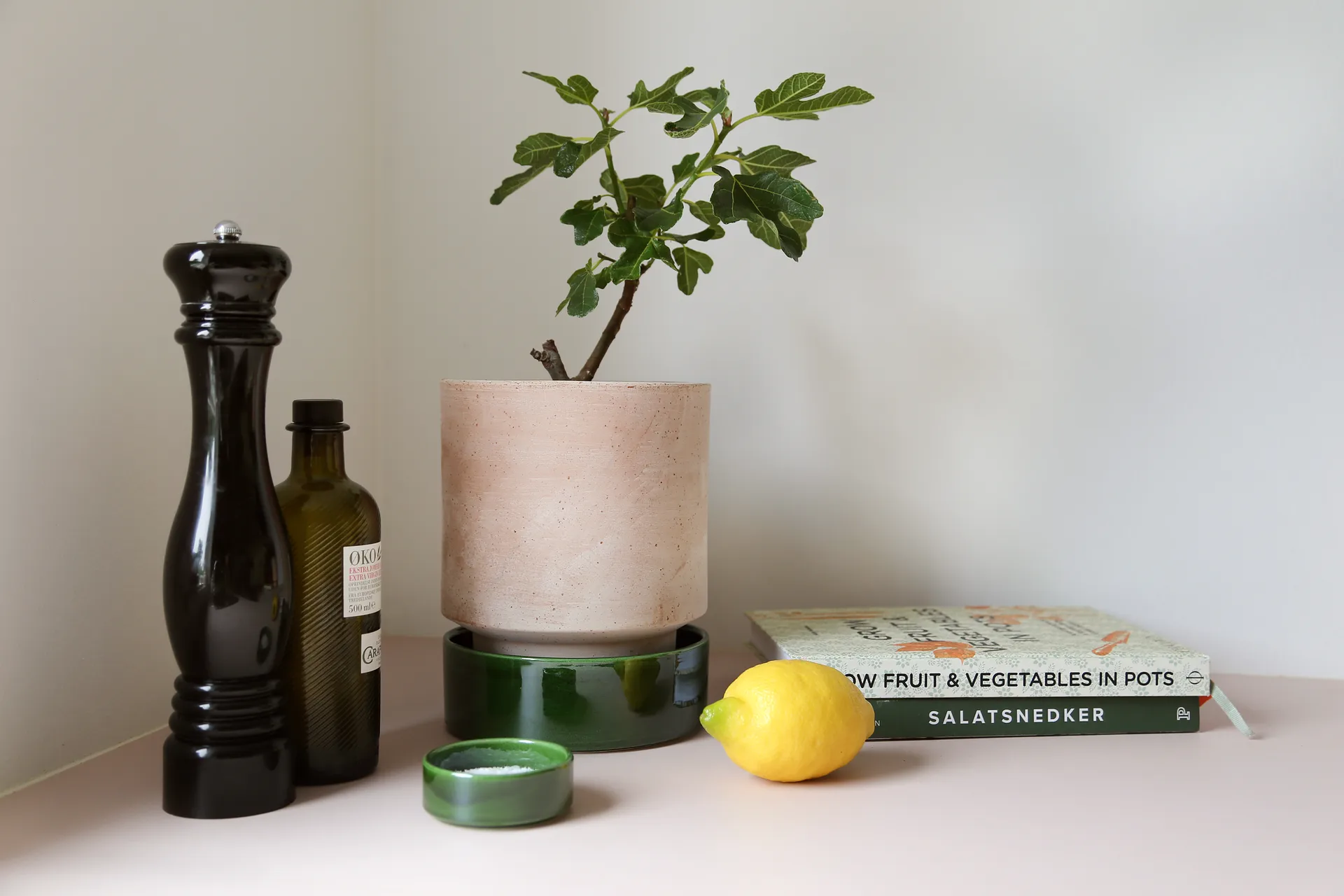 Hoff vaso, Ø14 cm, Raw Rosa-Misty Blue Bergs Potter