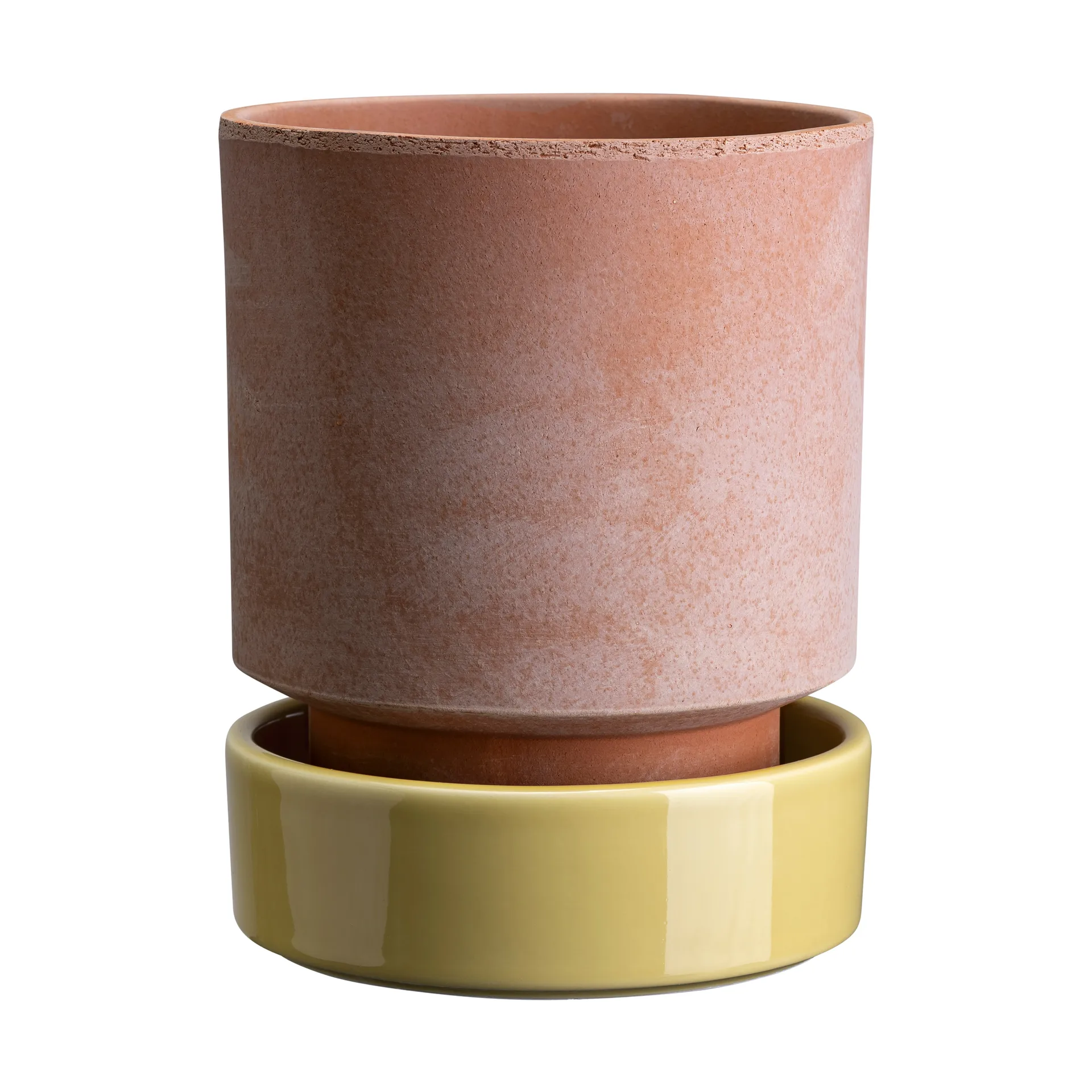 Hoff vaso, Ø14 cm, Raw Rosa-Pale Yellow Bergs Potter