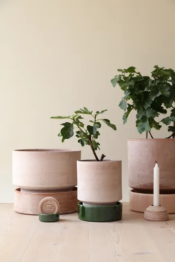 Hoff vaso - Ø16 cm, Raw Rosa-Deep Burgundy  (rosa-vermelho) - Bergs Potter