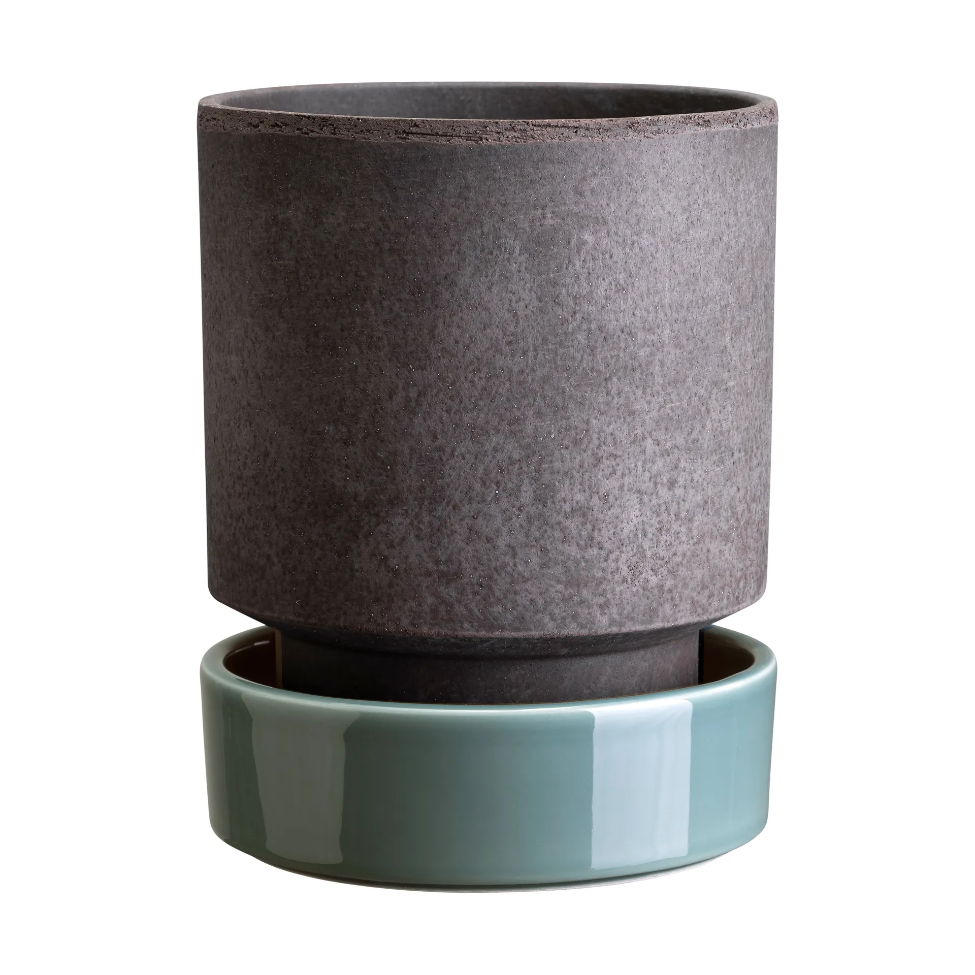 Hoff vaso, Ø18 cm, Raw Grey-Misty Blue Bergs Potter