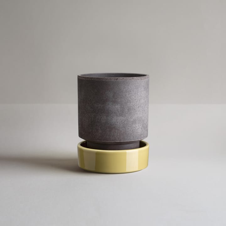 Hoff vaso, Ø18 cm, Raw Grey-Pale Yellow Bergs Potter