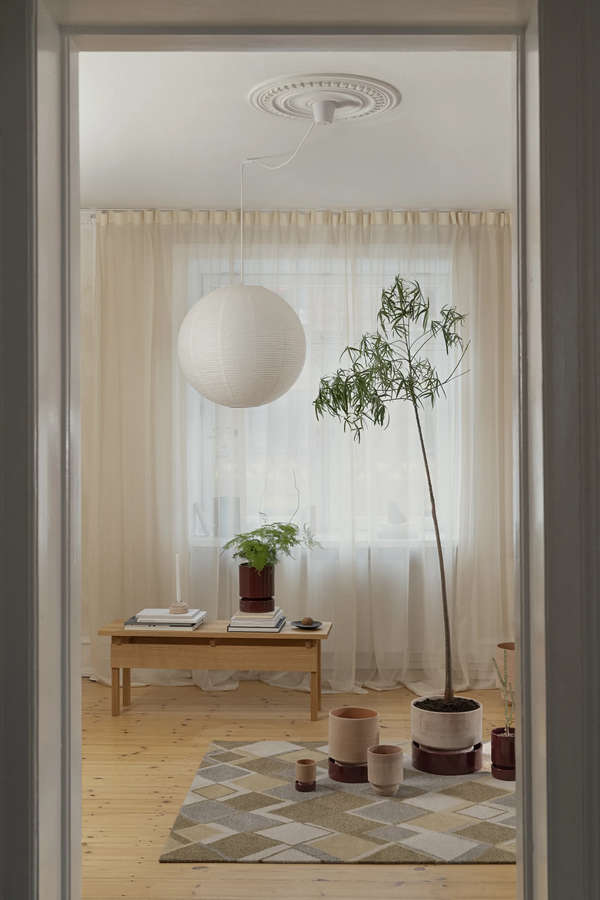 Hoff vaso, Ø18 cm, Raw Rosa-Deep Burgundy Bergs Potter