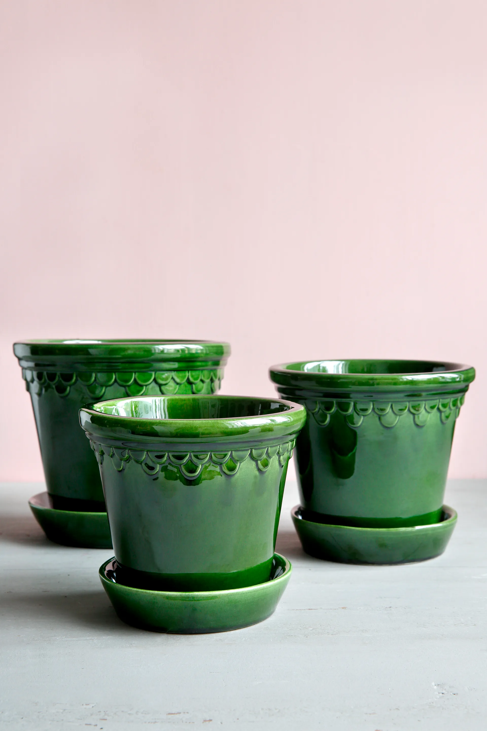 Københavner pote de flores brilhante Ø18 cm, Verde Bergs Potter