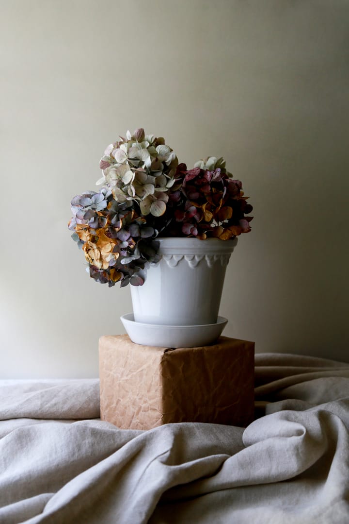 Københavner pote de flores brilhante Ø21 cm, Branco mineral  Bergs Potter