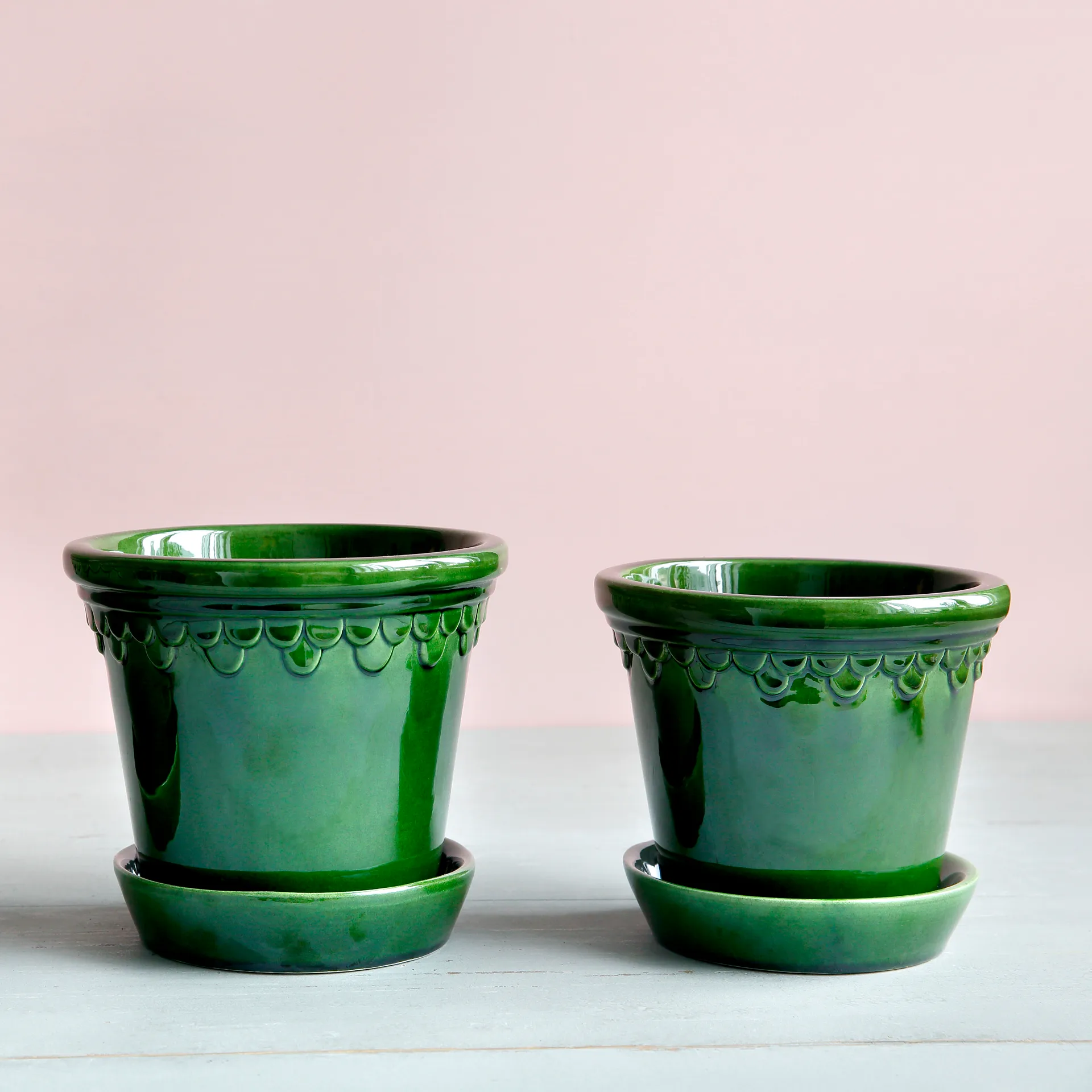 Københavner pote de flores brilhante, Verde, Ø16 cm Bergs Potter