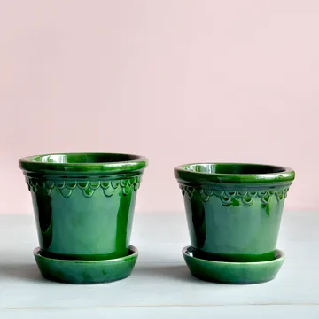 Københavner pote de flores brilhante - Verde, Ø16 cm - Bergs Potter