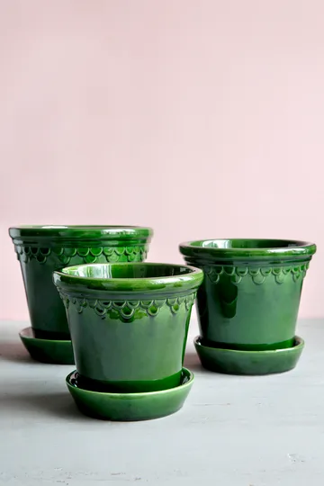 Københavner pote de flores brilhante - Verde, Ø18 cm - Bergs Potter