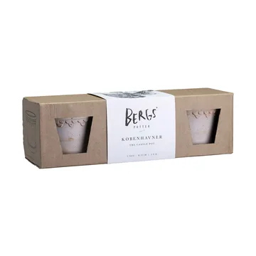 Københavner vaso de flor Ø10 cm 3 unidades - Rosa - Bergs Potter