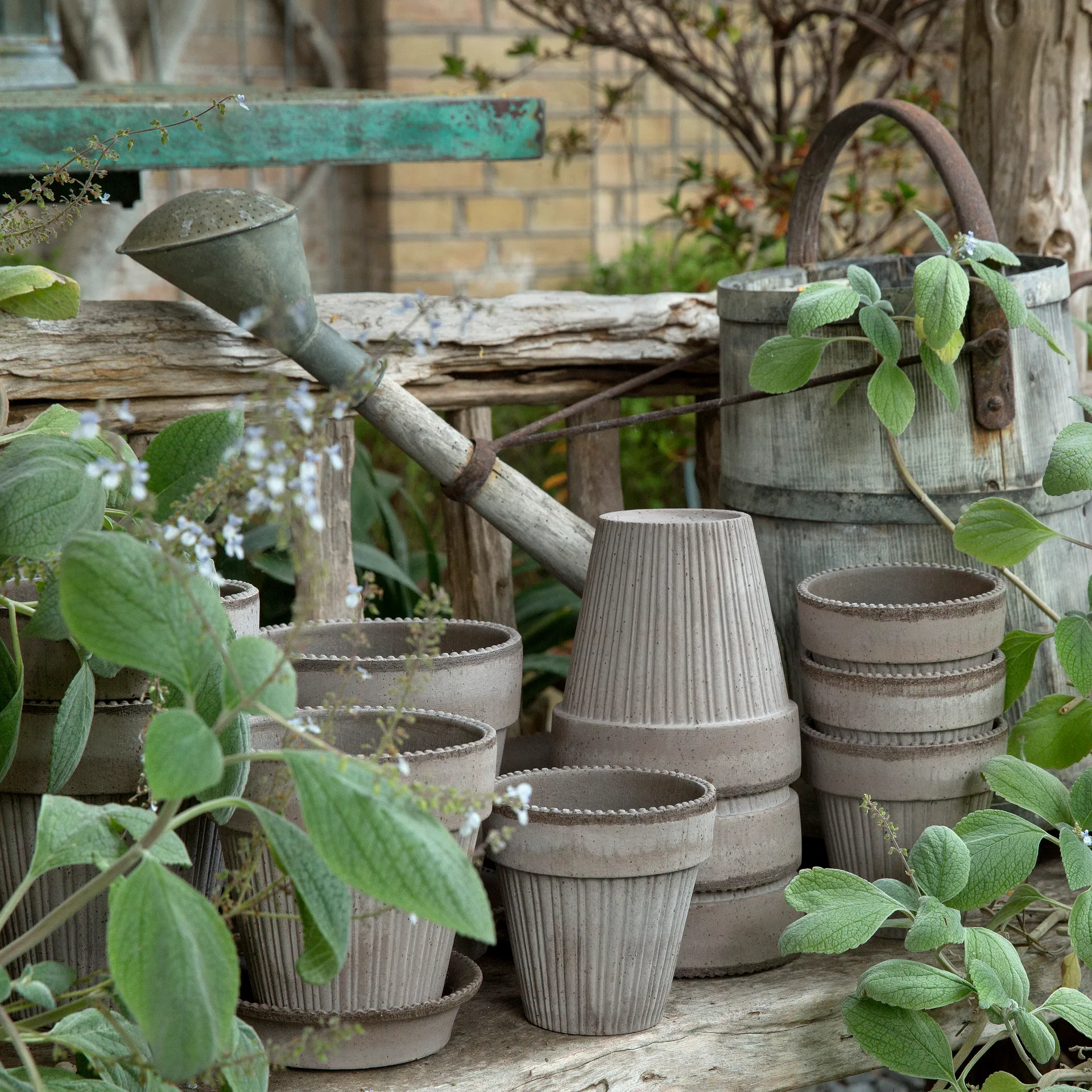 Simona vaso de flores 16 cm, Cinza Bergs Potter