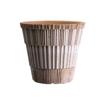 Vaso com prato Atlas raw - Rosa, Ø14 cm - Bergs Potter