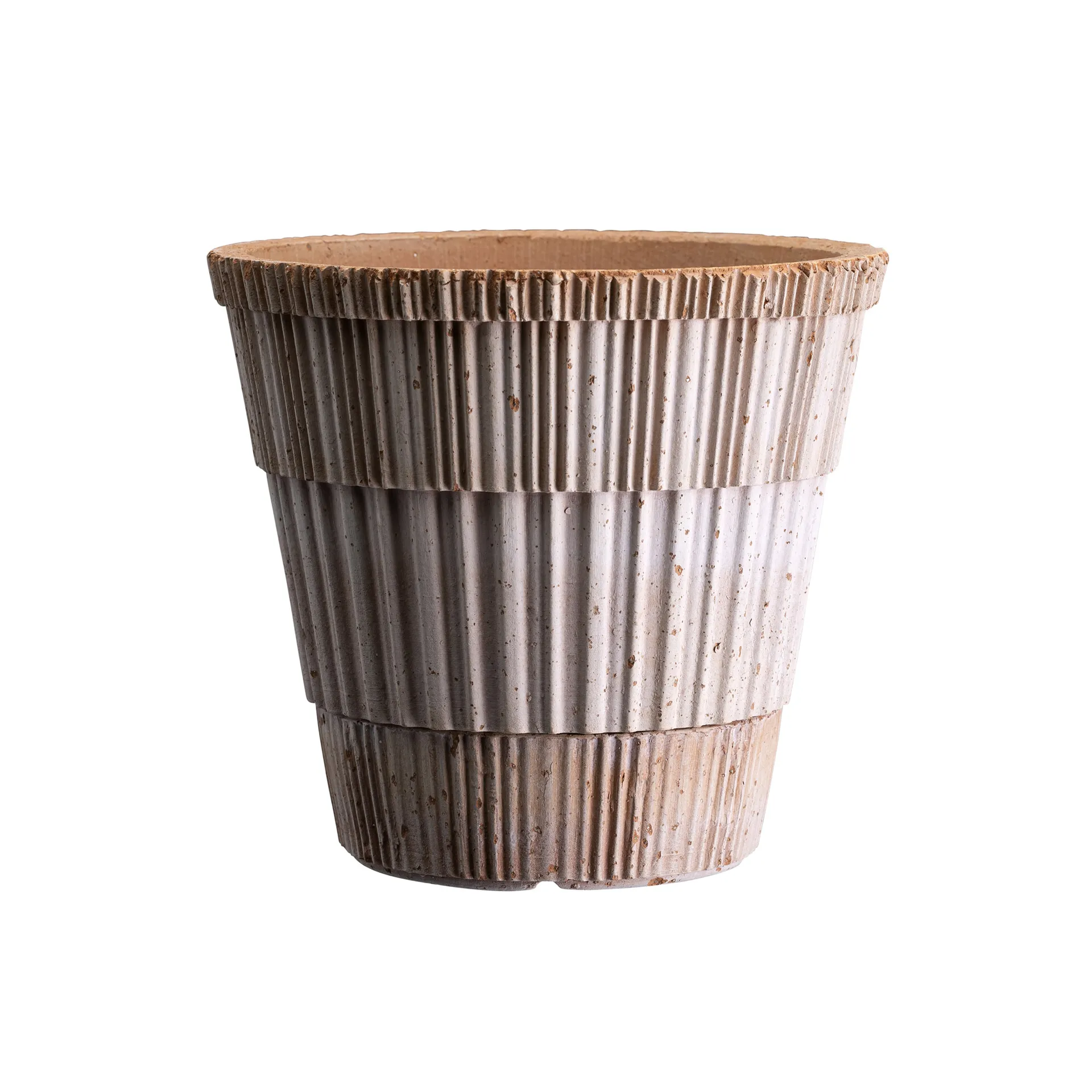 Vaso com prato Atlas raw, Rosa, Ø16 cm Bergs Potter