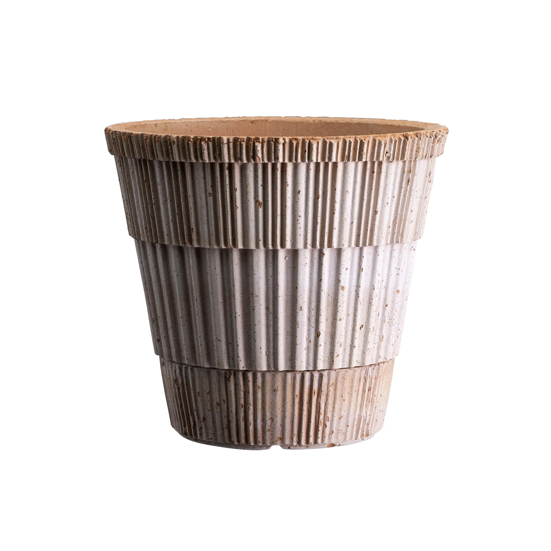 Vaso com prato Atlas raw, Rosa, Ø21 cm Bergs Potter