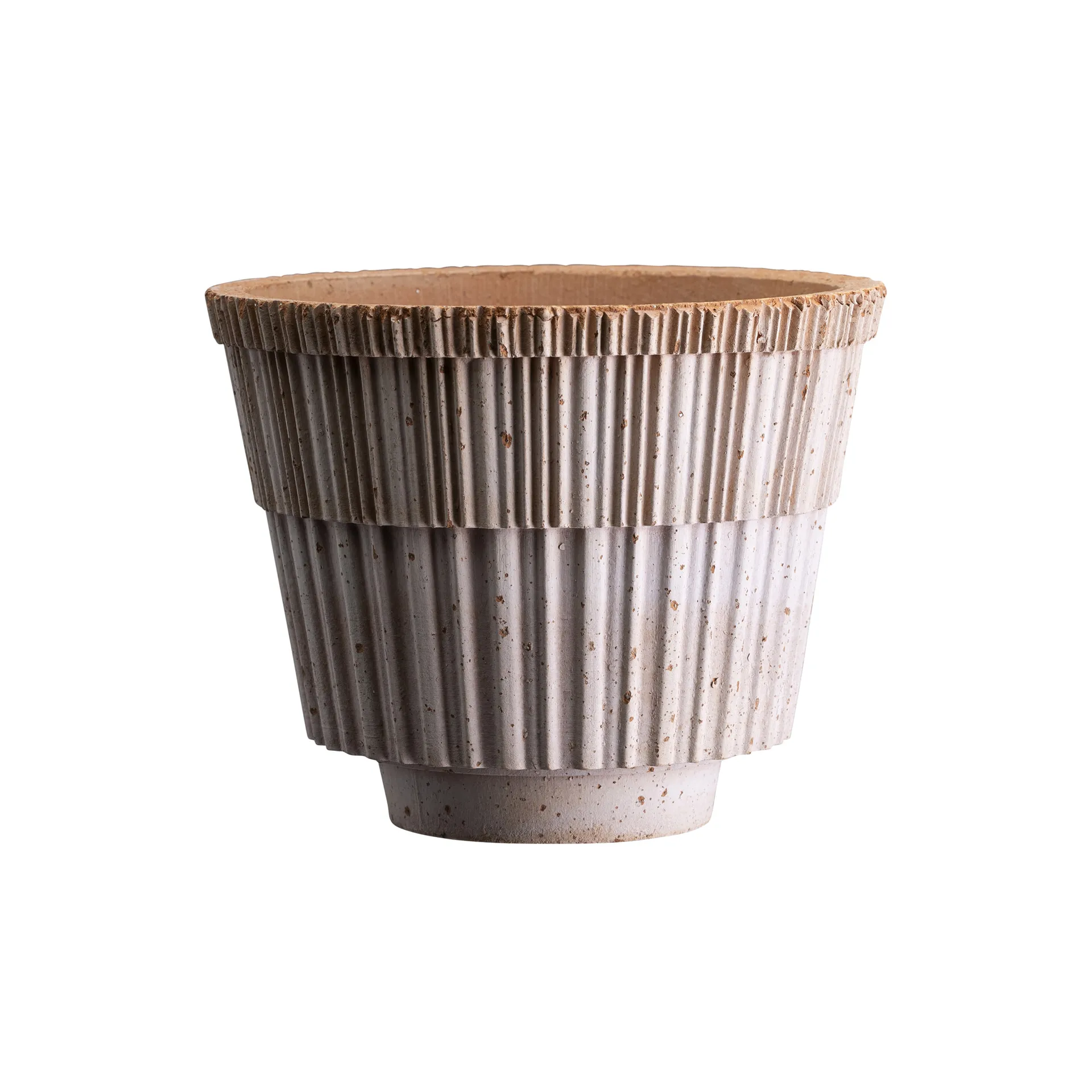 Vaso com prato Atlas raw, Rosa, Ø21 cm Bergs Potter