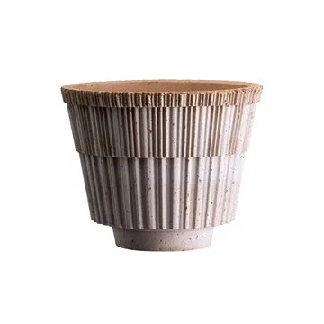 Vaso com prato Atlas raw - Rosa, Ø25 cm - Bergs Potter