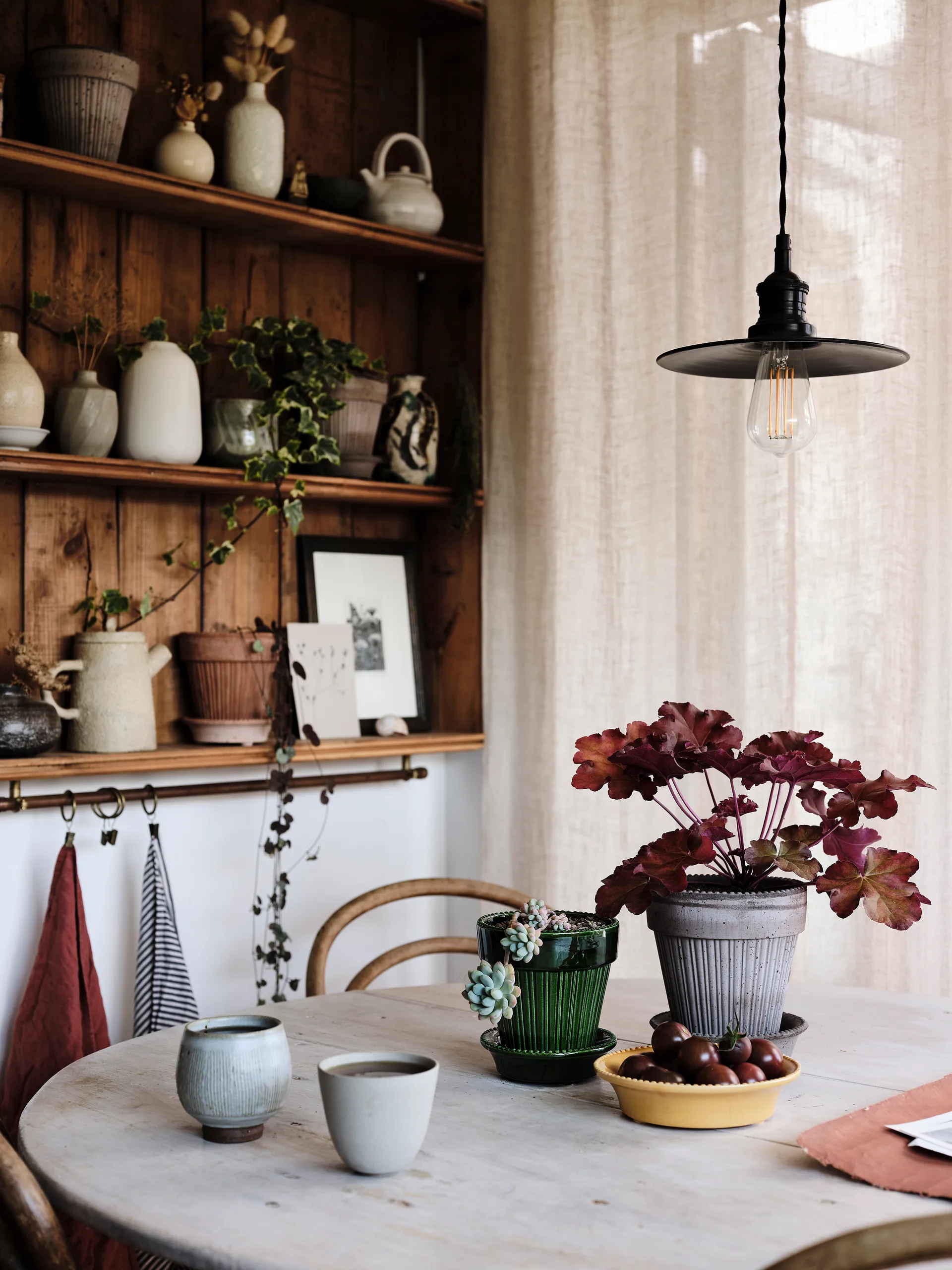 Vaso de flores brilhante Simona Ø14 cm, Verde Bergs Potter