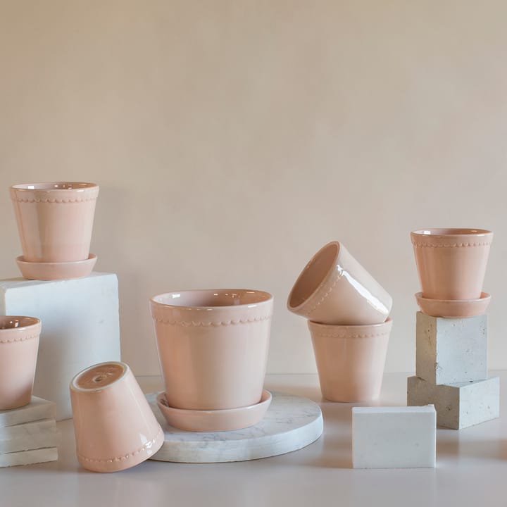 Vaso de flores Helena brilhante Ø14 cm, quartz rose Bergs Potter