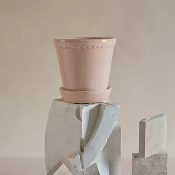 Vaso de flores Helena brilhante Ø16 cm - quartz rose - Bergs Potter