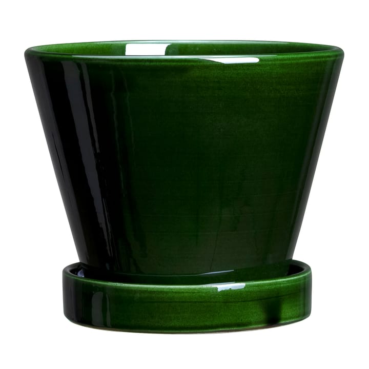 Vaso de flores Julie brilhante Ø11 cm - Green emerald - Bergs Potter