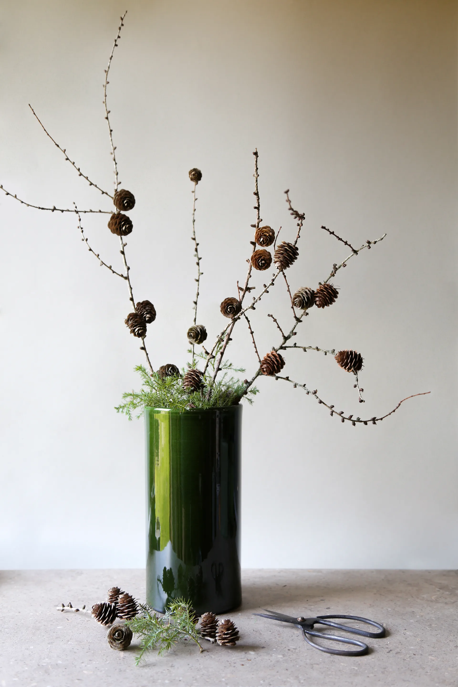 Vaso vidro Romeo Ø12 cm, Verde Bergs Potter