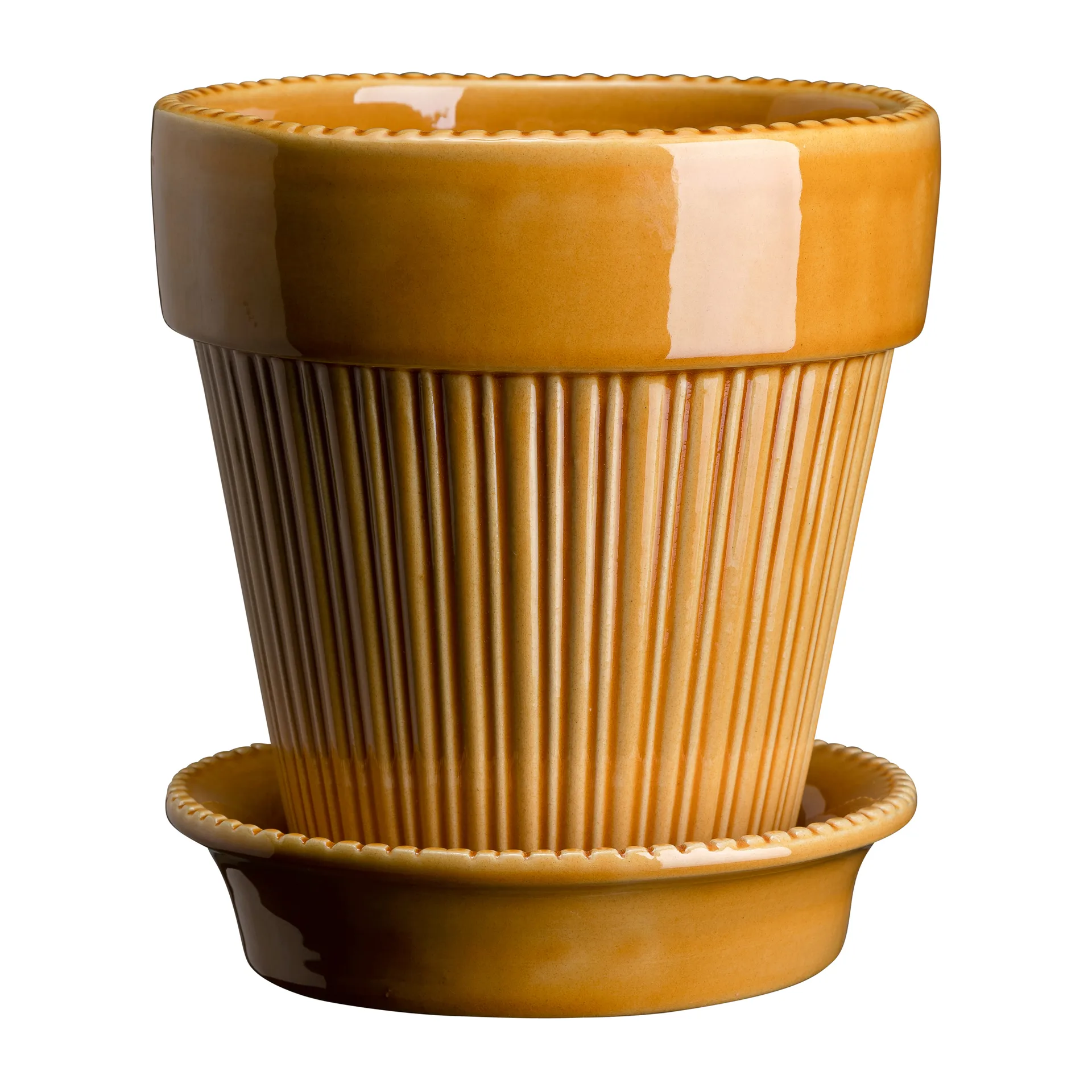 Vaso vidro Simona Ø12 cm, Amarelo Bergs Potter
