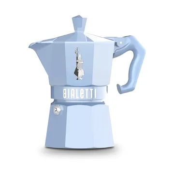 Bialetti exclusiva cafeteira moka - Azul-claro, 3 chávenas - Bialetti