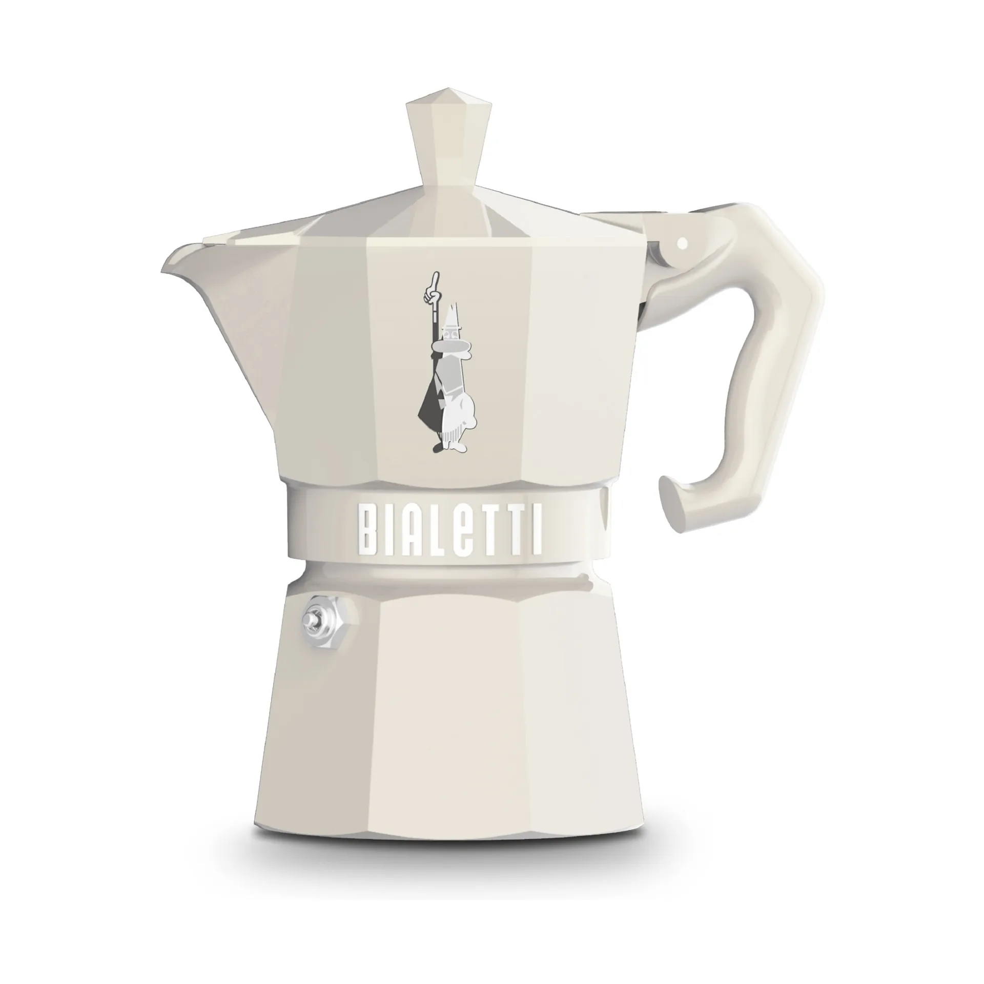 Bialetti exclusiva cafeteira moka, Creme, 3 chávenas Bialetti