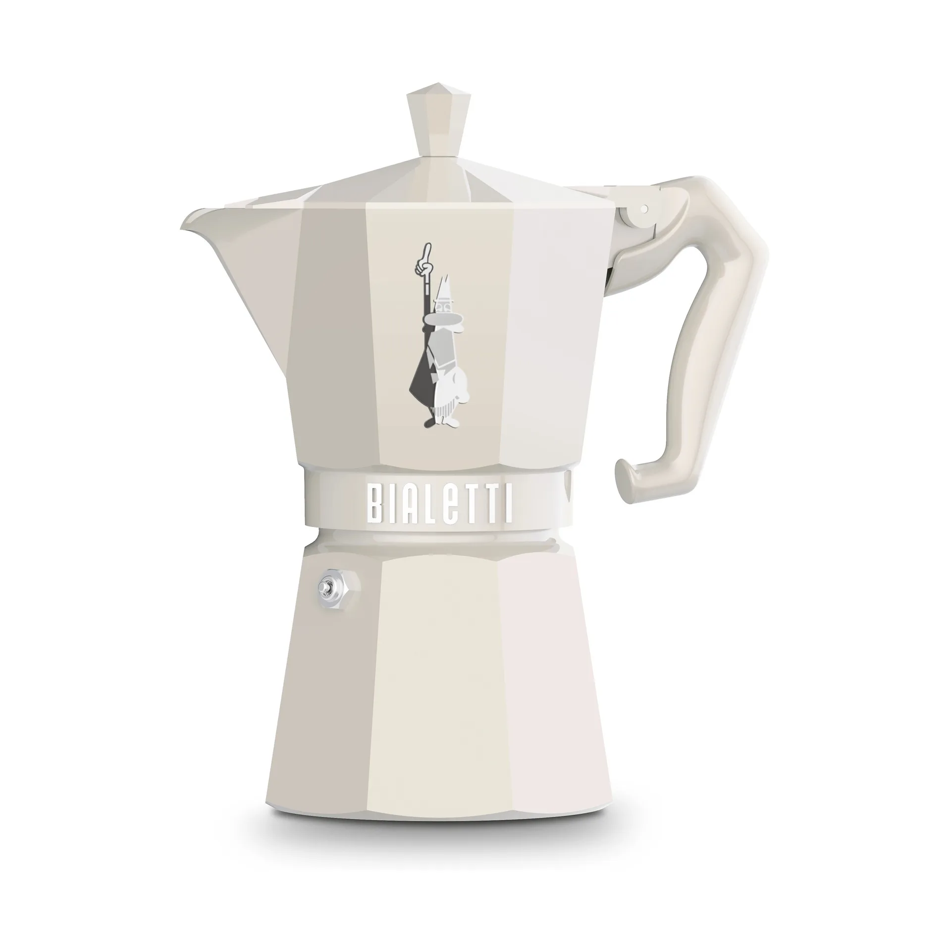 Bialetti exclusiva cafeteira moka, Creme, 6 chávenas Bialetti