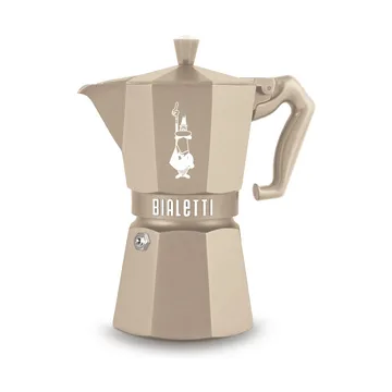 Bialetti exclusiva cafeteira moka indução - Bege, 6 chávenas - Bialetti