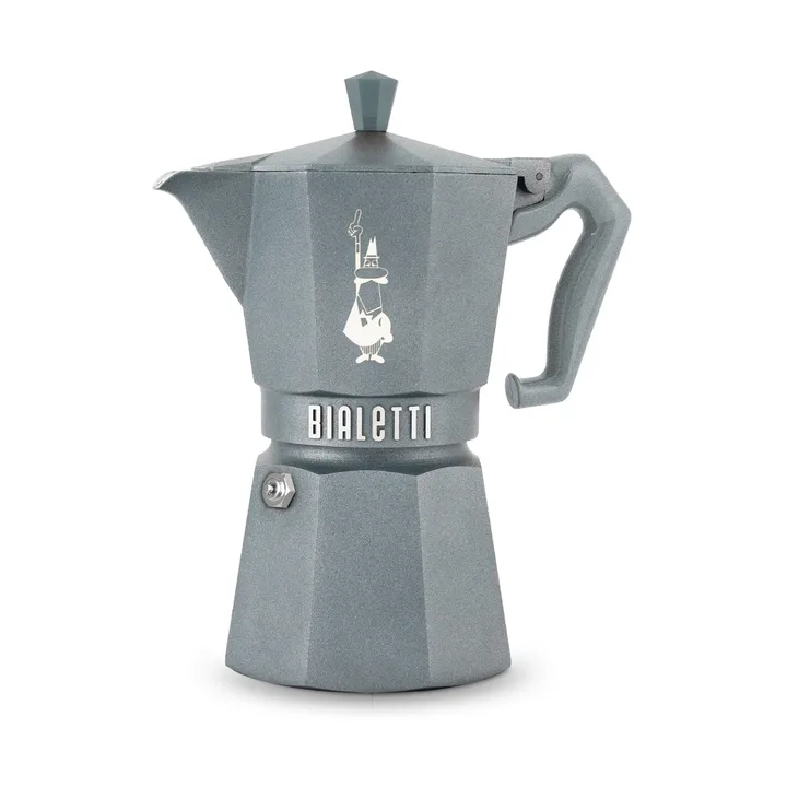Bialetti exclusiva cafeteira moka indução - Cinza, 6 chávenas - Bialetti