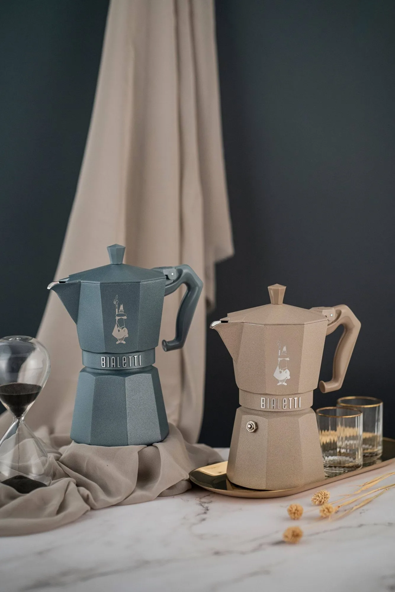 Bialetti exclusiva cafeteira moka indução, Cinzento, 3 chávenas Bialetti