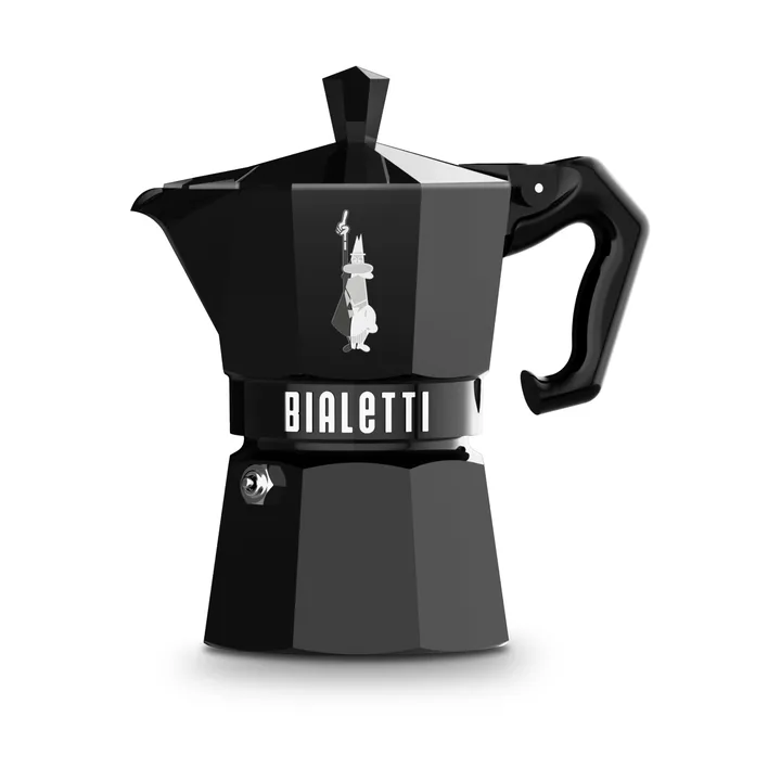 Bialetti exclusiva cafeteira moka - Preto, 3 xícaras - Bialetti