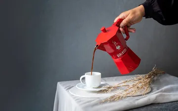 Bialetti exclusiva cafeteira moka - Vermelho, 3 chávenas - Bialetti