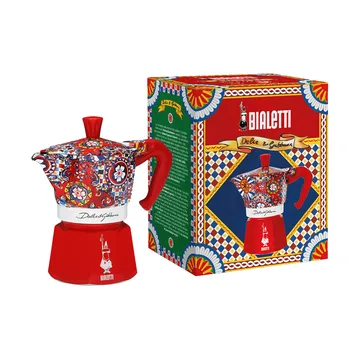 Bialetti x Dolce & Gabbana cafeteira moka - Carrinho siciliano, 3 copos - Bialetti