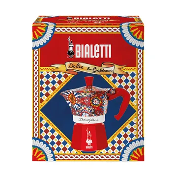 Bialetti x Dolce & Gabbana cafeteira moka - Carrinho siciliano, 3 copos - Bialetti