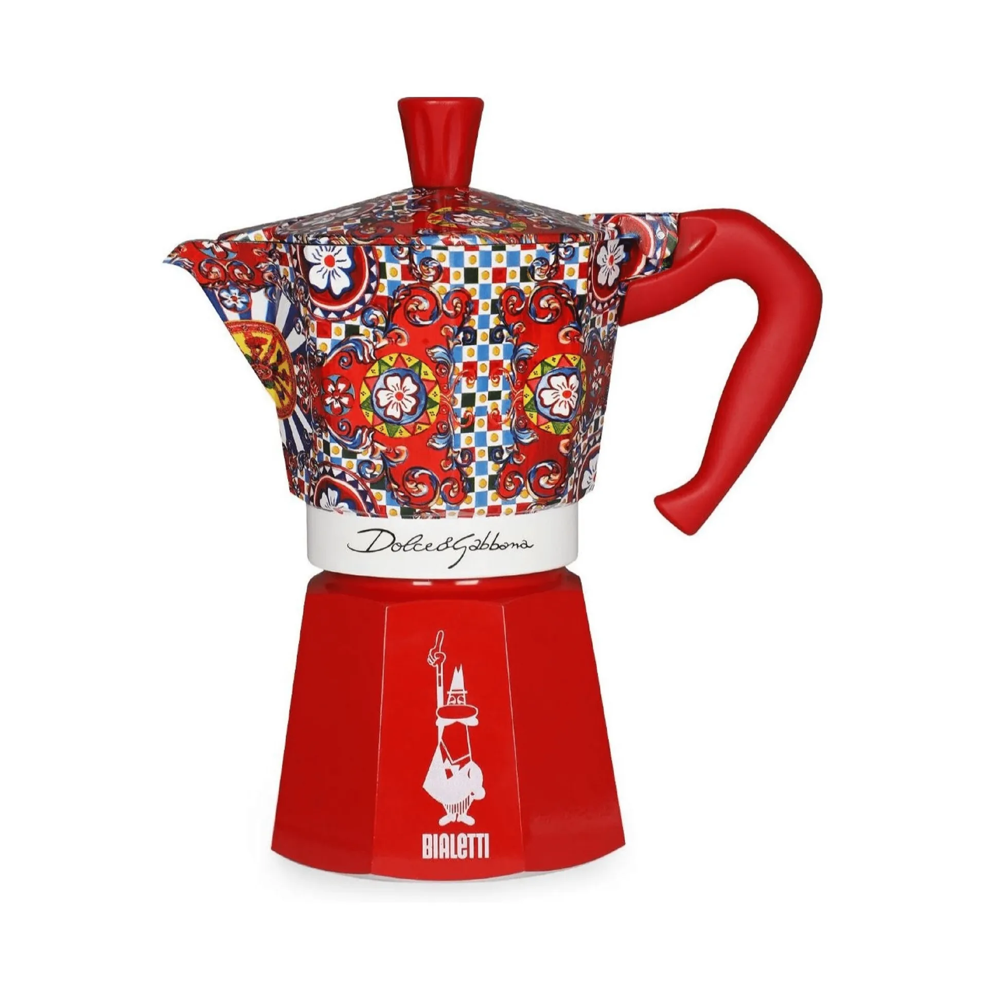 Bialetti x Dolce & Gabbana cafeteira moka, Carrinho siciliano, 6 copos Bialetti