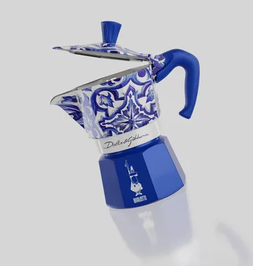 Bialetti x Dolce & Gabbana cafeteira moka - Mediterraneo, 3 chávenas - Bialetti