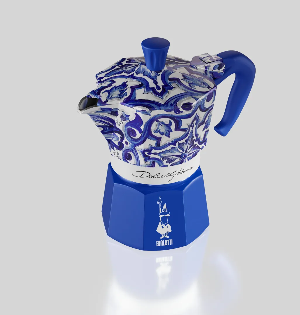 Bialetti x Dolce & Gabbana cafeteira moka, Mediterraneo, 3 chávenas Bialetti