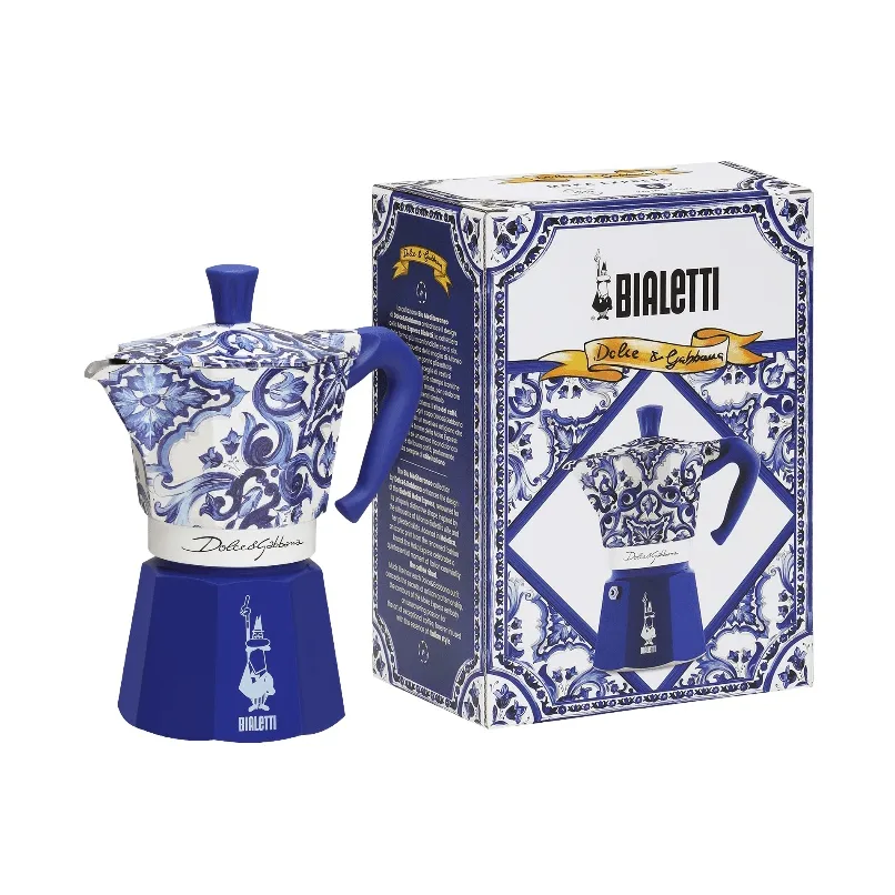 Bialetti x Dolce & Gabbana cafeteira moka, Mediterraneo, 6 chávenas Bialetti