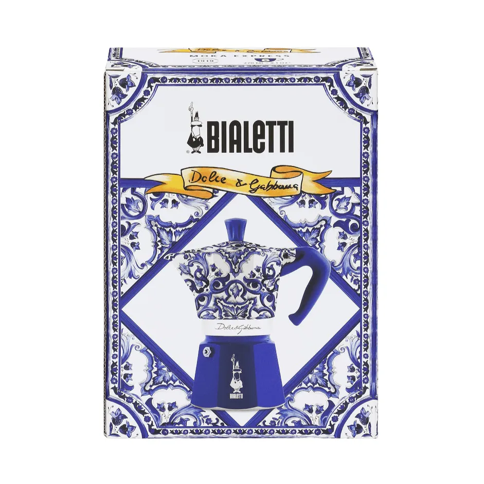 Bialetti x Dolce & Gabbana cafeteira moka, Mediterraneo, 6 chávenas Bialetti