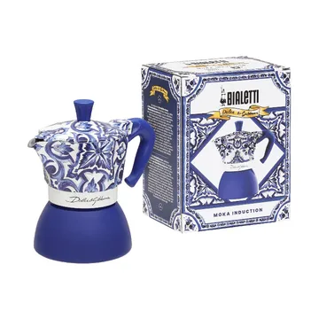 Bialetti x Dolce & Gabbana cafeteira moka para indução - Mediterraneo, 4 chávenas - Bialetti