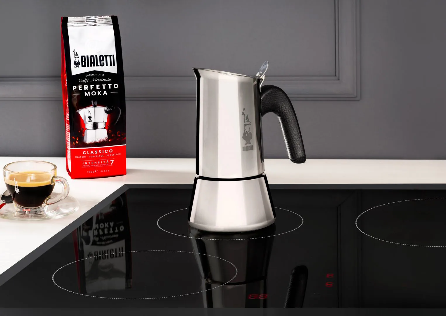 Cafeteira Venus 10 chávenas, Prata Bialetti