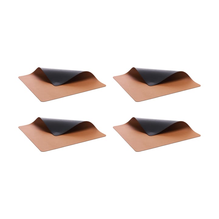 Bitz conjunto de mesa 33x46 cm 4 unidades - Preto-castanho - Bitz