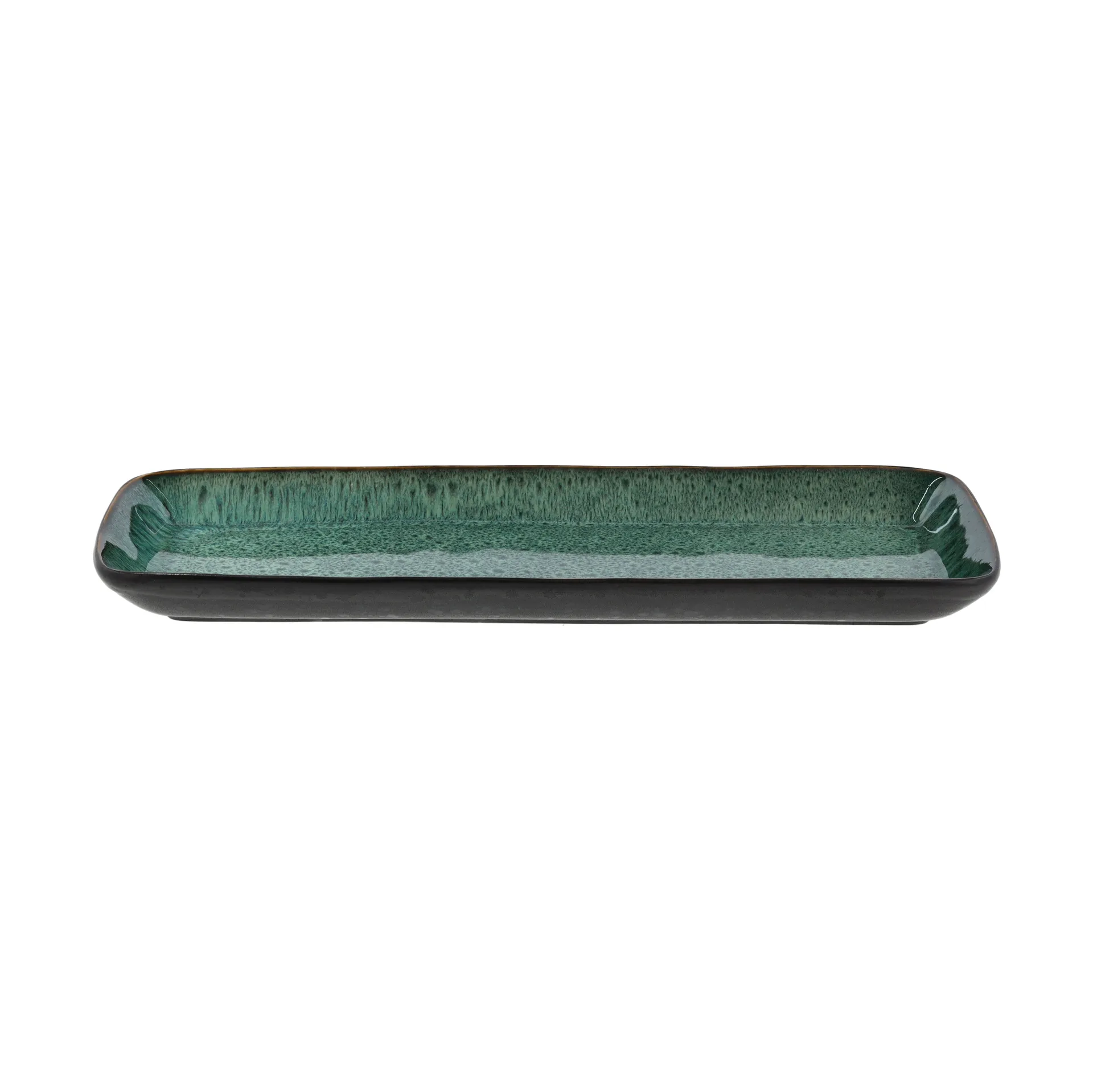 Bitz prato de servir 38x14 cm, Preto-verde Bitz