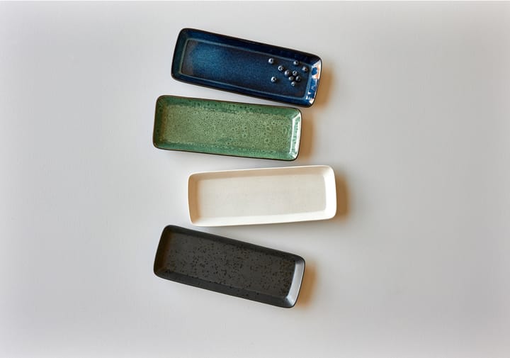 Bitz prato de servir 38x14 cm, Preto-verde Bitz