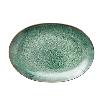 Bitz prato oval 25x36 cm - Preto-verde - Bitz
