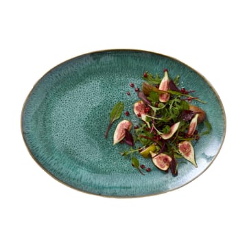Bitz prato oval 45x34 cm - Preto-verde - Bitz
