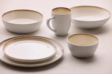 Bitz tigela de massa gastro Ø20 cm - Branco-creme - Bitz