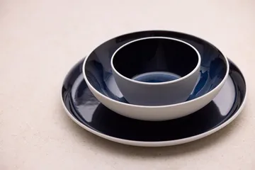 Bitz tigela gastro Ø12 cm - Branco-azul escuro - Bitz